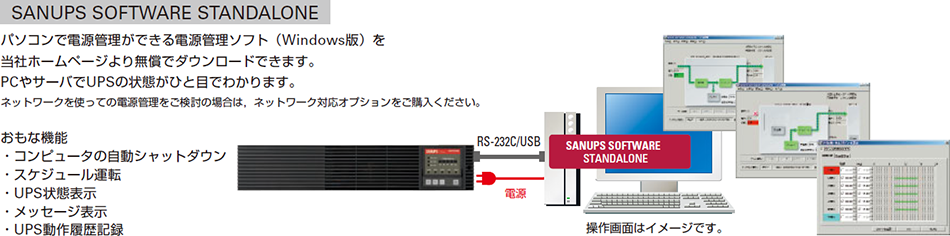 SANUPS SOFTWARE STANDALONE